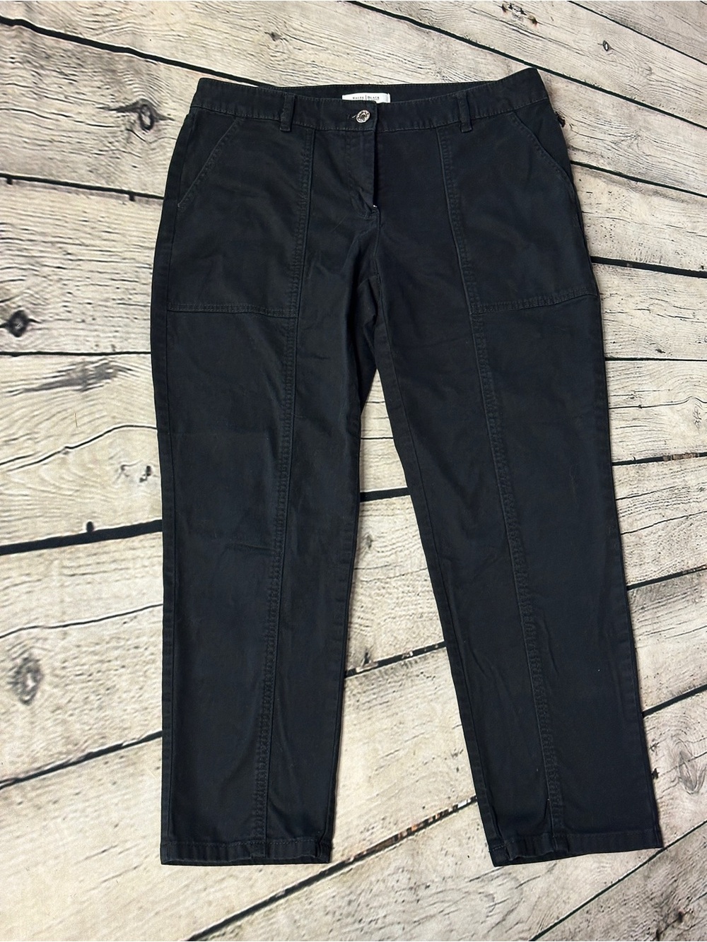 White House Black Market Black Cropped Jeans